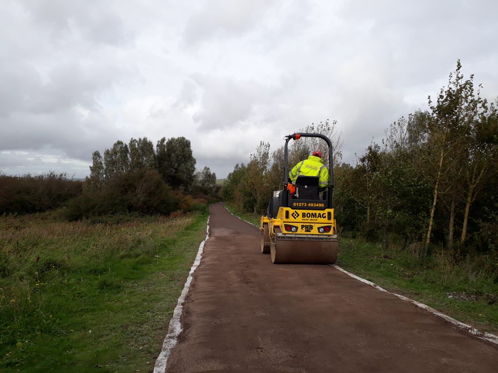 Egrets way construction phase - improving the path 