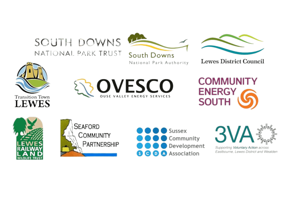 Logos of the partners of Ouse Valley Climate Action