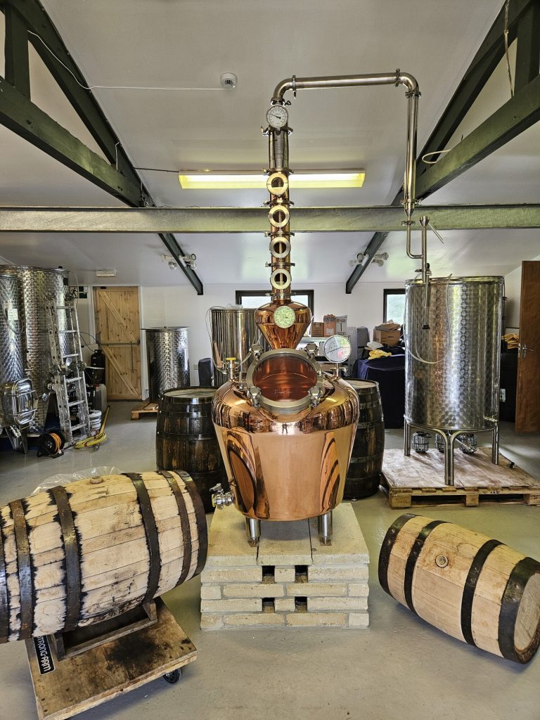 Image shows the processing area at Spirit of the downs